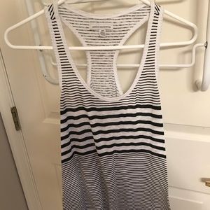 American Eagle Razor Back Striped Tank Top